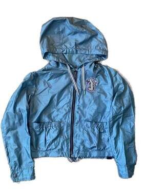 Coach x Selena Gomez Light Blue Embroidered Rabbit Windbreaker Jacket